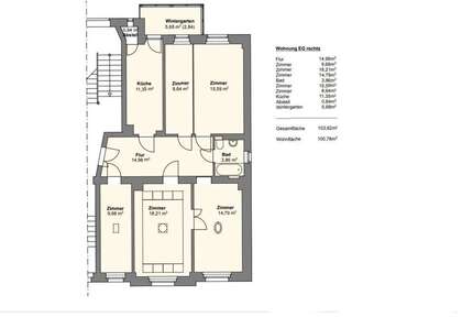 Ideal für Kapitalanleger: Vermiet. 5Raum-Whg. Schleußig mit Stuck, Loggia + Tageslichtbad, Denkmal